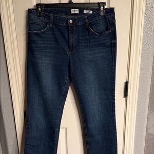 Kenzie Jeans The slim straight High-Rise Dark Blue Jeans size 14/32